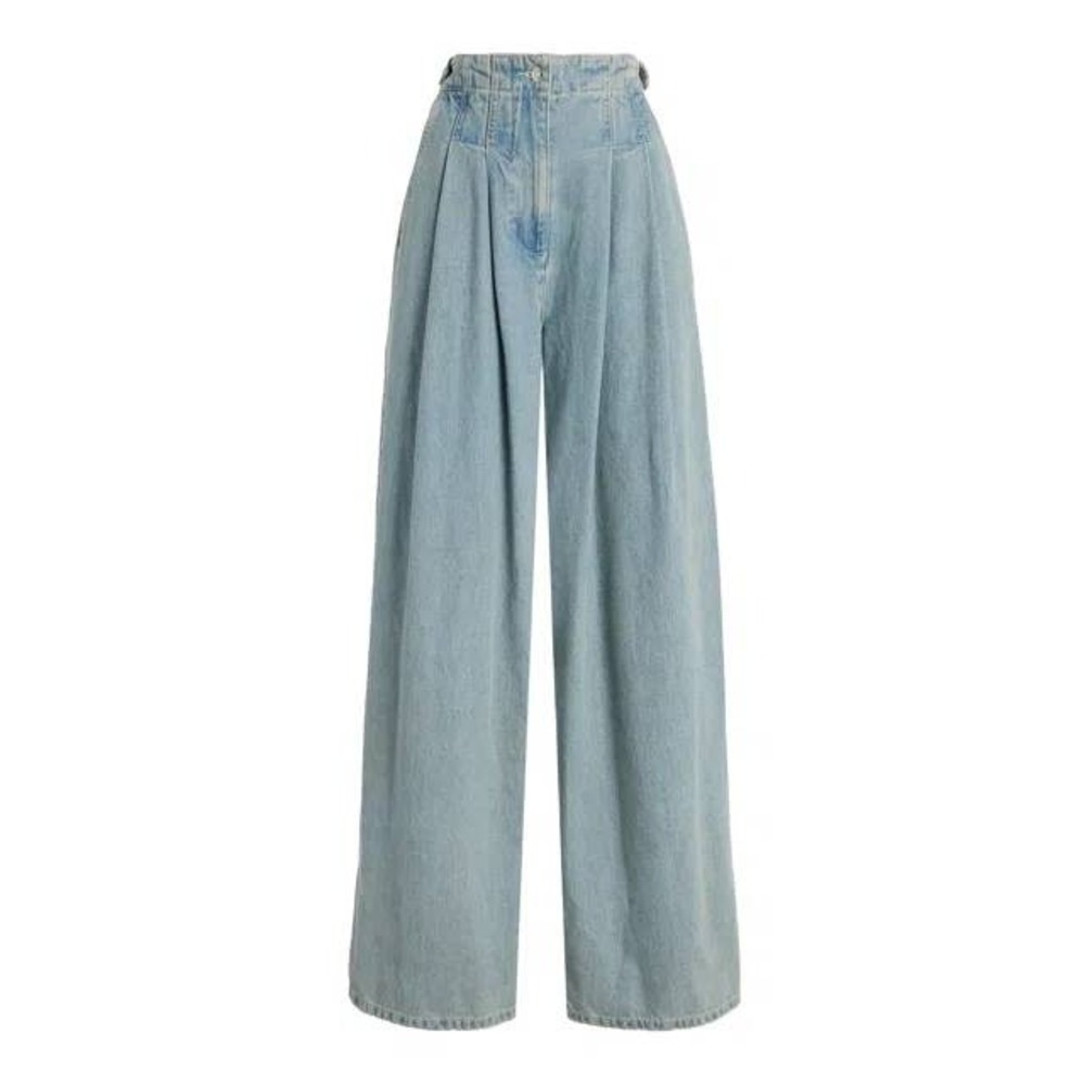 Merlette New York Tribeca Jean‎ Wide Leg High Rise Light Wash Denim Size 26